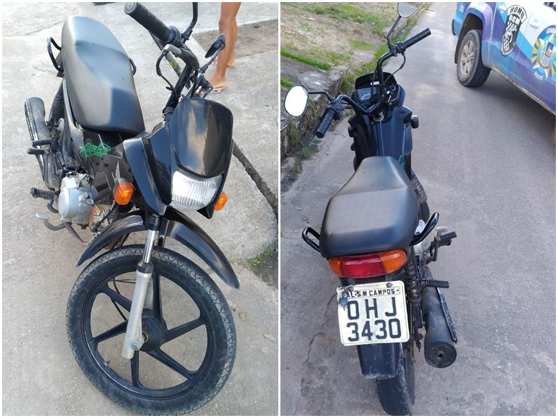 Após perseguição, moto é resgatada pela Guarda Municipal