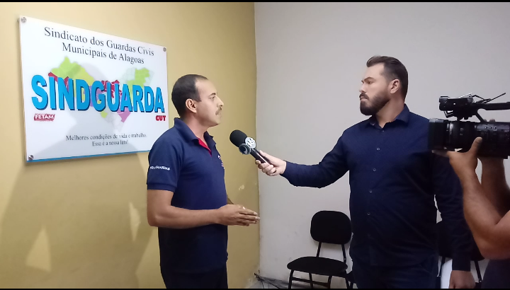 Sindguarda-AL concede entrevista às TVs Ponta Verde e Pajuçara para esclarecer casos de irregularidades das GM’s de Alagoas