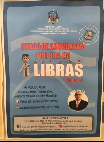 Oportunidade: curso de abordagem policial em libras é ofertado á Guardas Municipais