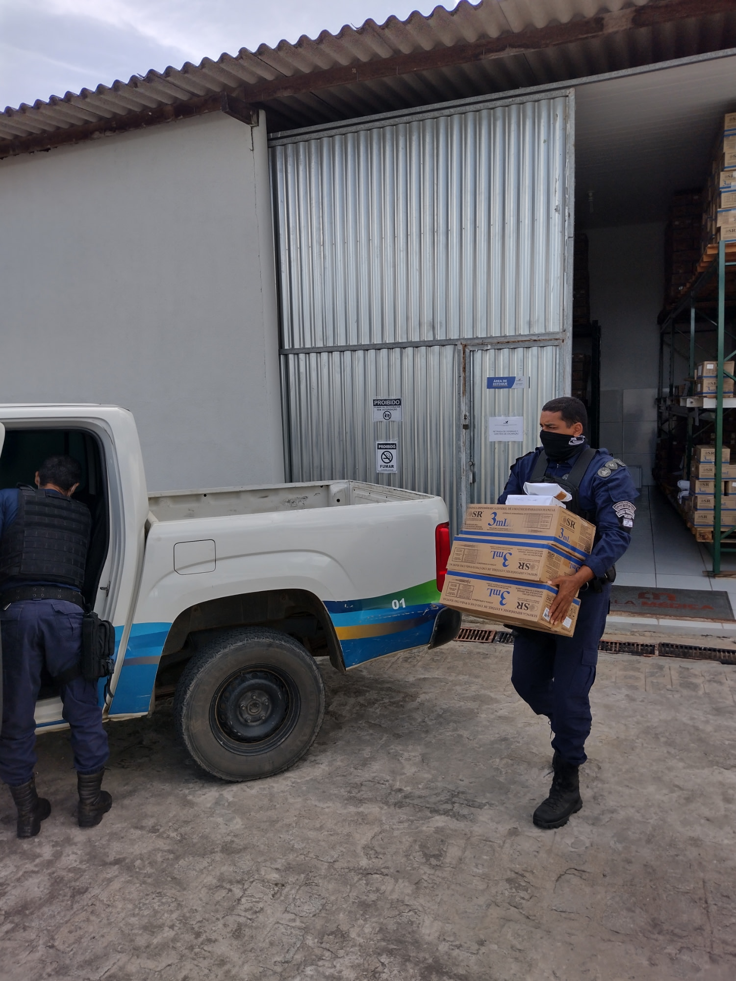 Guarda Municipal de Traipu garante escolta das vacinas contra a covid-19