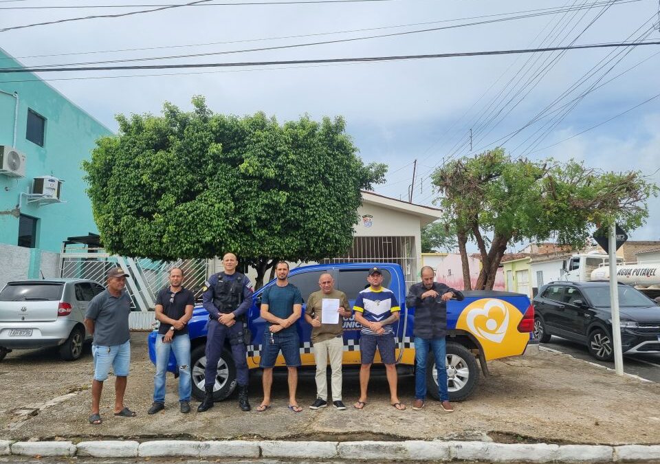 Guardas municipais de Senador Rui Palmeira e diretores do Sindguarda-AL